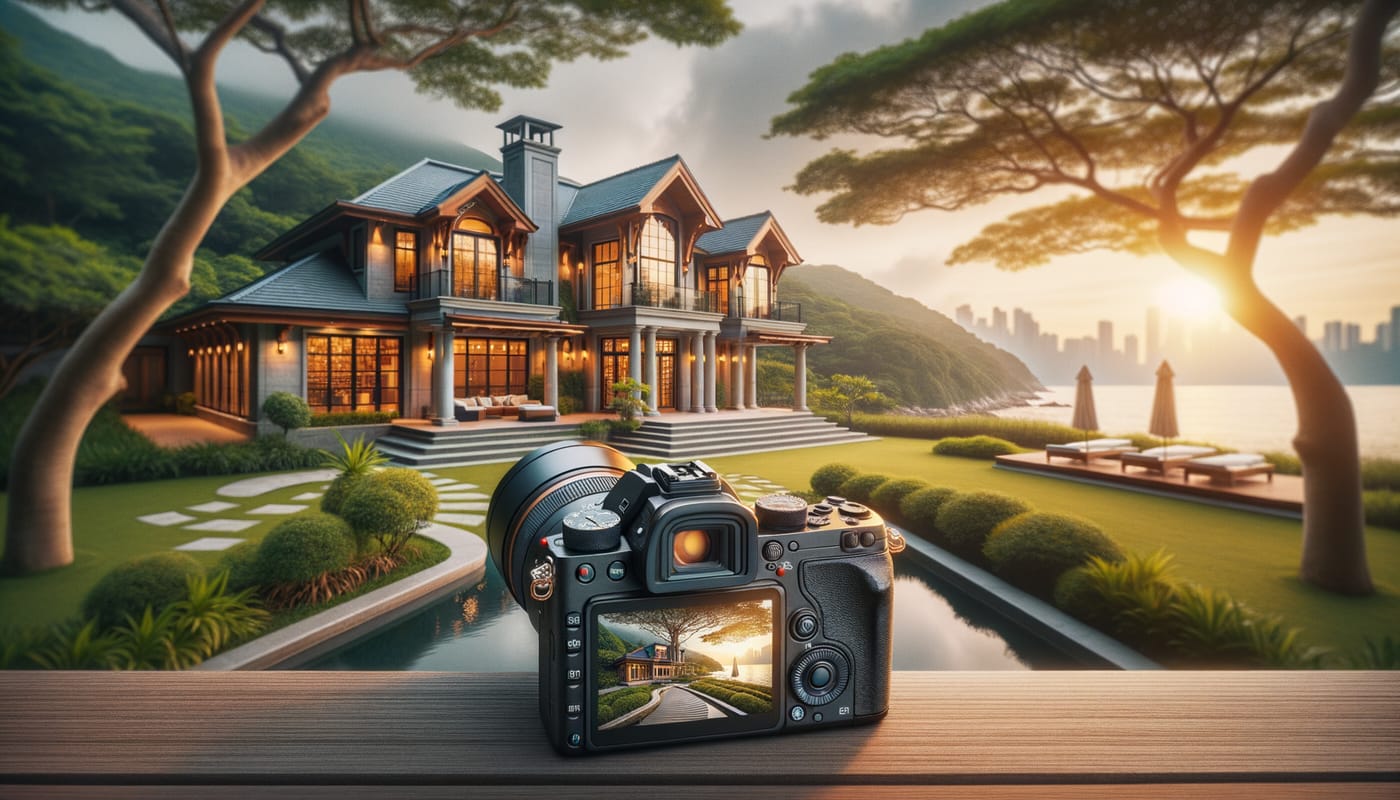 Photorealistic real estate featured image representing